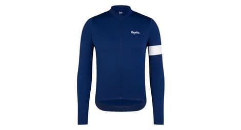 rapha core thermal langarm trikot blau weis von Rapha