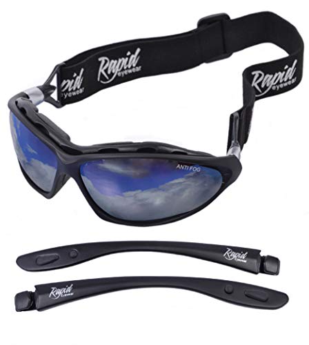 Rapid Eyewear Moritz Anti Fog Polarisierte SPORT SONNENBRILLE Verspiegelt: Wechselbare Seitenarme und Brillenband. Für Damen und Herren. Skibrille, Gletscherbrille. Geschlossen windschutzbrille Rapid Eyewear Moritz Anti Fog Polarisierte SPORT SONNENBRILLE Verspiegelt: Wechselbare Seitenarme und Brillenband. Für Damen und Herren. Skibrille, Gletscherbrille. Geschlossen windschutzbrille von Rapid Eyewear