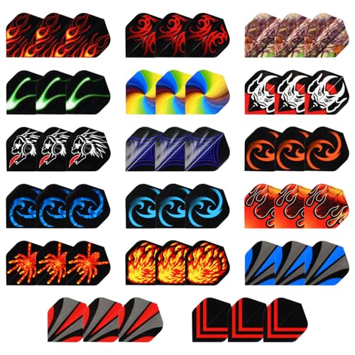 Rapidbok Dart Flights, 102 Stück Standard PET Darts Zubehör, Standard Flight Collection für Darts, Perfekte Ausrüstung für Soft Steel Tip Dartpfeile Spiele, Perfekte für Soft Steel Tip Dartpfeile Rapidbok Dart Flights, 102 Stück Standard PET Darts Zubehör, Standard Flight Collection für Darts, Perfekte Ausrüstung für Soft Steel Tip Dartpfeile Spiele, Perfekte für Soft Steel Tip Dartpfeile von Rapidbok