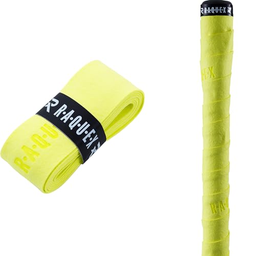 Raquex Chamois Hockeyschläger-Griff: super griffig, weich und saugfähig (Gelb, 1 Griffband) von Raquex