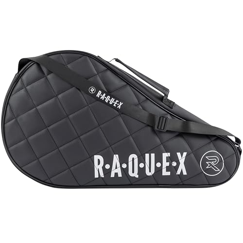 Raquex Elite Padelschlägertasche – Blau oder Schwarz, für einen Schläger –Padeltasche aus gestepptem Kunstleder für Herren, Damen –gepolsterter Padelschlägerschutz –luxuriöses Padel-Geschenk (Schwarz) Raquex Elite Padelschlägertasche – Blau oder Schwarz, für einen Schläger –Padeltasche aus gestepptem Kunstleder für Herren, Damen –gepolsterter Padelschlägerschutz –luxuriöses Padel-Geschenk (Schwarz) von Raquex
