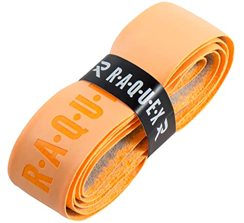Raquex Enhance Ersatz-Griffband: Griffband geeignet für Tennis-, Badminton- und Squashschläger. 13 Farben. Hochwertiges, selbsthaftendes Griffband für Tennisschläger (Orange, 1 Griffband) von Raquex