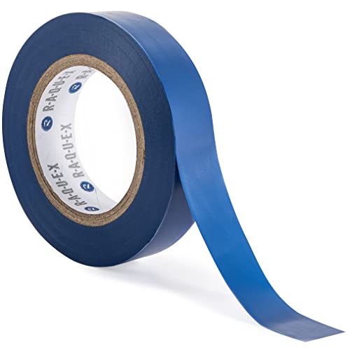 Raquex Griffband-Abschlussband für Schläger, für Tennis, Badminton, Squash, Hockey und Sport, 14 mm x 20 m, Blau von Raquex