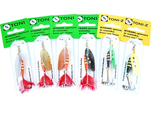 Raubfisch Store - Myran Spinnerset Toni 12 g - 6 Farben von Raubfisch Store