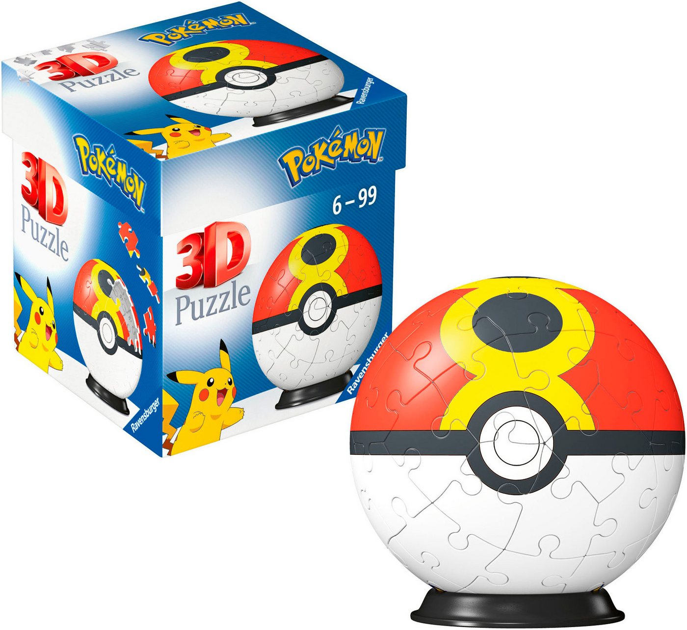Ravensburger 3D-Puzzle Pokémon Wiederball, 54 Puzzleteile, Made in Europe Ravensburger 3D-Puzzle Pokémon Wiederball, 54 Puzzleteile, Made in Europe von Ravensburger