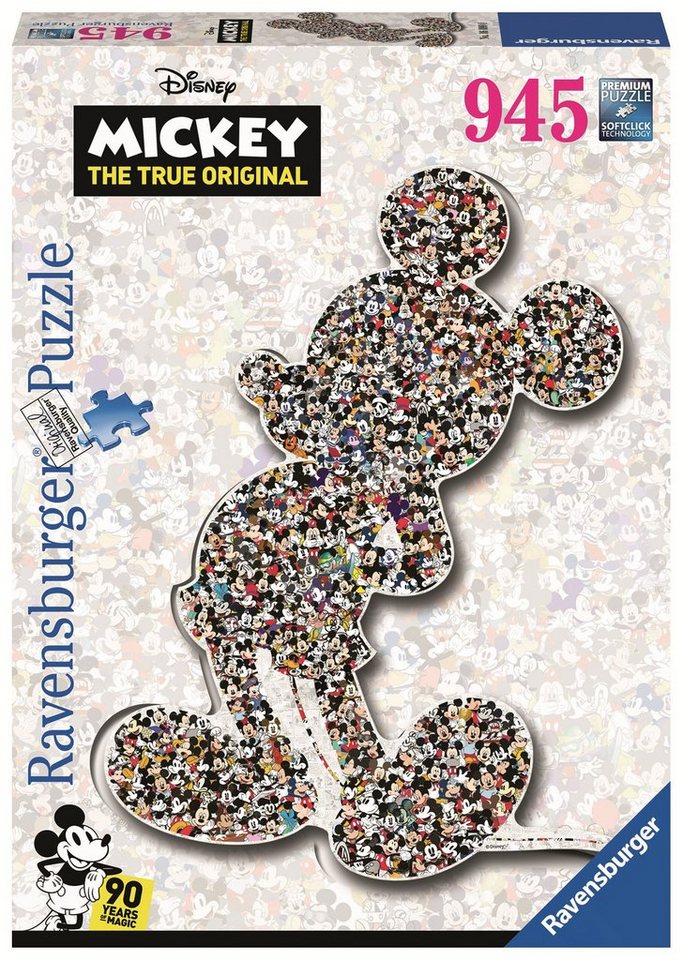 Ravensburger Puzzle Ravensburger 16099 Shaped Mickey 945 Teile Puzzle, Puzzleteile von Ravensburger