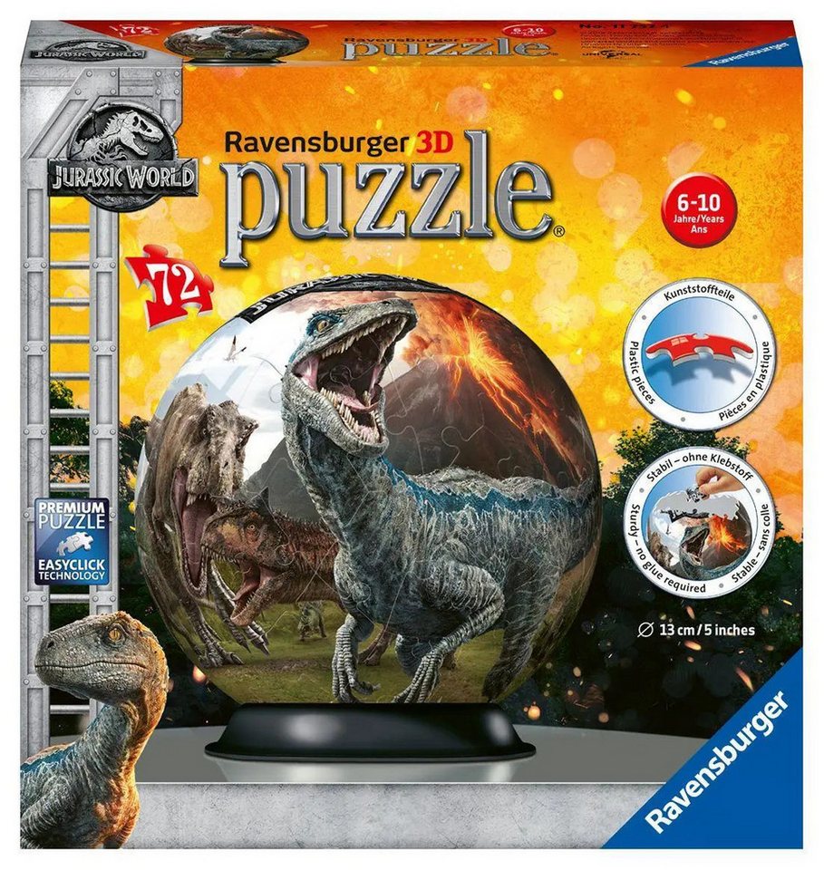 Ravensburger Puzzle Ravensburger 3D Puzzle 11757 - Puzzle-Ball Jurassic World -..., Puzzleteile Ravensburger Puzzle Ravensburger 3D Puzzle 11757 - Puzzle-Ball Jurassic World -..., Puzzleteile von Ravensburger