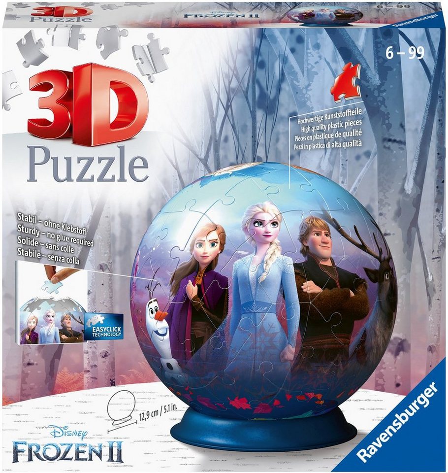 Ravensburger Puzzleball Disney Frozen II, 72 Puzzleteile, Made in Europe Ravensburger Puzzleball Disney Frozen II, 72 Puzzleteile, Made in Europe von Ravensburger