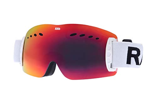 Ravs Kontrastverstärkte Skibrille Schutzbrille Snowboardbrille Doppelglas bi Color gespiegelt Helmkompatibel von Ravs