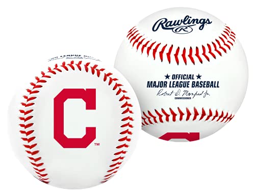Jarden Sports Licensing Baseball, mit MLB-Teamlogo, weiß von Rawlings