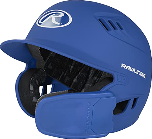 Rawlings 2022 R16 Reverse 1-Tone Baseball Batting Helmet, Senior, Matte Royal Blue von Rawlings