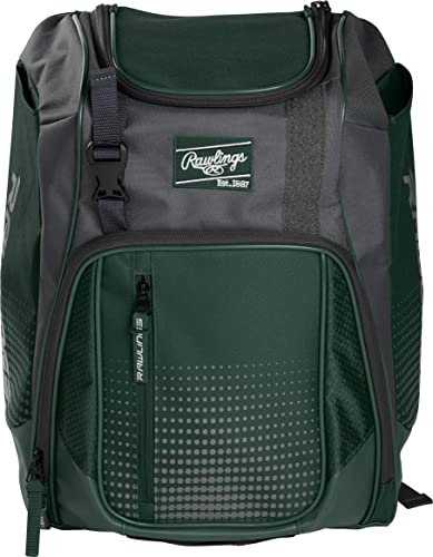 Rawlings Baseball-Rucksack für Jungen, dunkelgrün (Grün) - FRANBP-DG von Rawlings