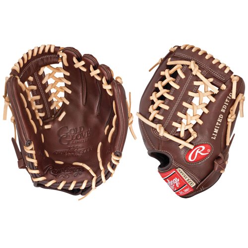 Rawlings Dunkelbrauner Baseballhandschuh, modifiziertes Trap-eze-Netz (29,8 cm, Rechtshänder-Überwurf) von Rawlings