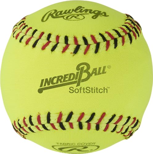 Rawlings Incredi-Ball Softballs RIB11SS Softball, Gelb, 27,9 cm, 12 Stück Rawlings Incredi-Ball Softballs RIB11SS Softball, Gelb, 27,9 cm, 12 Stück von Rawlings