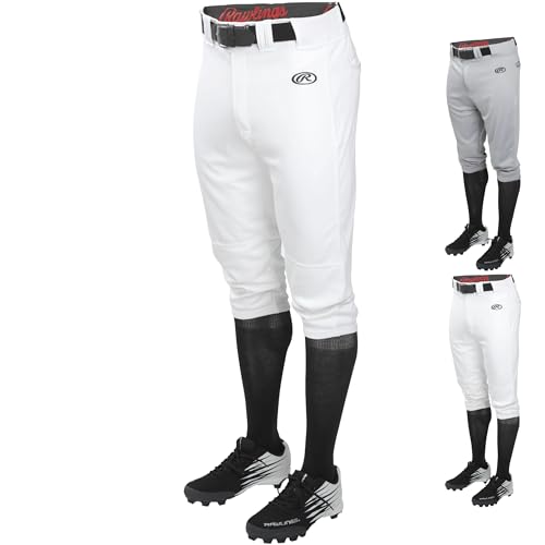 Rawlings Launch Series Game/Practice Baseballhose für Erwachsene, einfarbig, Slip White von Rawlings