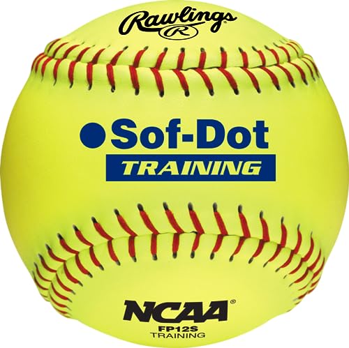 Rawlings NCAA Soft Poly-Core Fastpitch Trainings-Softbälle | 27,9 cm und 30,5 cm Optionen | 12 Stück von Rawlings
