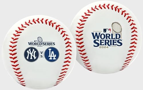 Rawlings Offizielle 2024 World Series Dueling Yankees vs. Dodgers | WS Dueling Ball | Weiß/Marineblau | Vinyl | Dueling Rawlings Offizielle 2024 World Series Dueling Yankees vs. Dodgers | WS Dueling Ball | Weiß/Marineblau | Vinyl | Dueling von Rawlings
