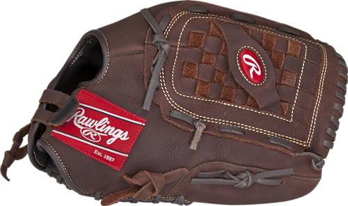Rawlings Player Preferred Baseball Glove, Regular, Slow Pitch Pattern, Basket-Web with Support Strap, Custom Fit, 14 Inch von Rawlings