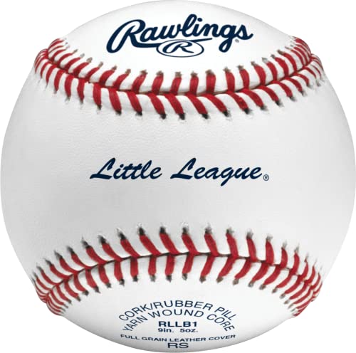 Rawlings RLLB1 Little League Competition Grade Youth Baseballs, Box mit 6 Bällen von Rawlings