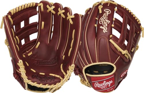 Rawlings Sandlot Series Leather Pro H Web Baseballhandschuh, für rechte Hand, 31,5 cm, normal Rawlings Sandlot Series Leather Pro H Web Baseballhandschuh, für rechte Hand, 31,5 cm, normal von Rawlings