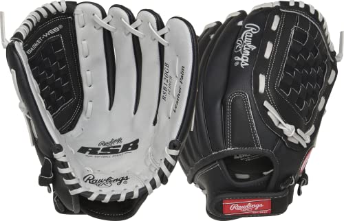 Rawlings Unisex-Erwachsene RSB120GB-0/3 12 BSK/NFC Softball-Handschuh, Schwarz/Grau, 12 inch von Rawlings