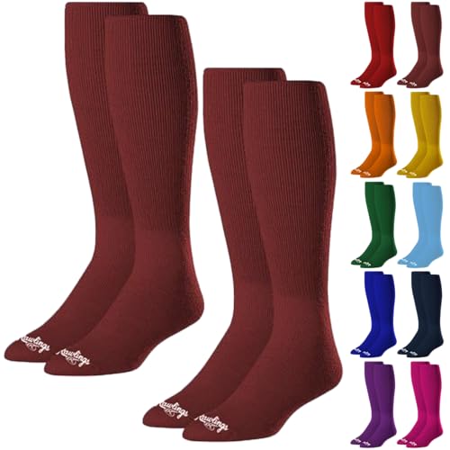 Rawlings Sportsocken, Baseball/Softball, 2 Paar, mehrere Größen/Farben Rawlings Sportsocken, Baseball/Softball, 2 Paar, mehrere Größen/Farben von Rawlings