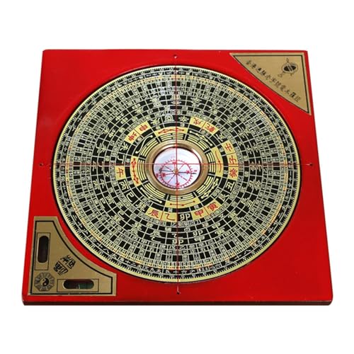 Feng Shui Kompass, Chinesischer Feng Shui Kompass, Chinesischer Kompass für Navigation, Chinesische Feng Shui Dekoration Lo Pan Kompass, Retro Portable Yang Ba Legierung Luo Pan Professioneller von Raxove