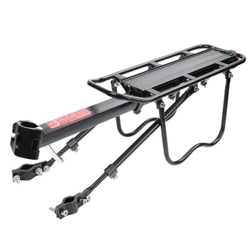 Gepäckträger – 1,2 kg Gepäckträger | 54 cm x 14 cm starker Gepäckhalter, einfach zu bedienender Rücksitz für Radfahren, Camping und Sport, Fahrradzubehör von Raxove