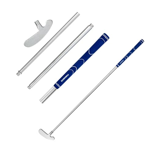 Verstellbarer Golf-Putter – Golf-Putter aus Aluminiumlegierung, tragbarer Golf-Putter mit drei Abschnitten, einzigartiger Golf-Putter für Kinder, Erwachsene, Indoor- und Outdoor-Training von Raxove