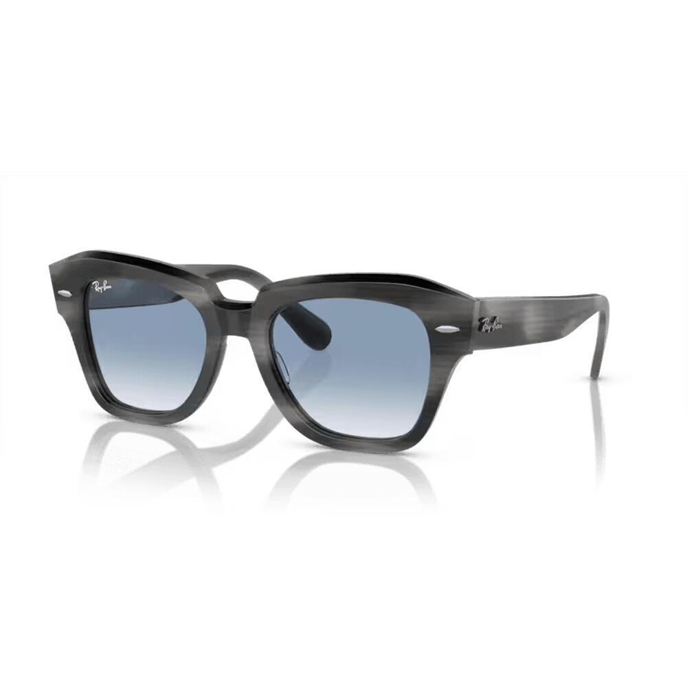 Ray Ban RB2186 Satate Street Graue Sonnenbrille von Ray-Ban