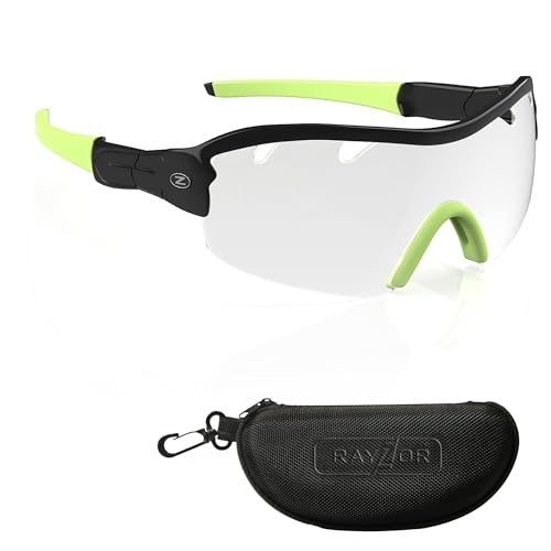 RayZor Sport Sonnenbrille Herren und Damen – Radbrille – Laufbrille – Kricketbrille – Wanderbrille – Golfbrille – UV400 Schutz – polarisierte Sonnenbrille Herren und Damen – Sonnenbrille Herren Sport von RayZor