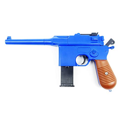 Softair Pistole Metall Rayline RV10 Blue, 1:1, Länge: 24,5cm, Gewicht: 360g, Kaliber: 6mm, Farbe: blau - (unter 0,5 Joule - ab 14 Jahre) von Rayline