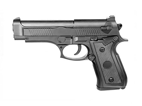 Rayline 038A Plastik Softair Pistole (Federdruck) Gewicht 110 g, 6mm Kaliber, Farbe: Schwarz, Energie: <0.5 Joule von Rayline