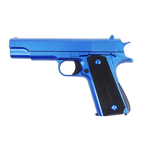 Softair Pistole Voll Metall Rayline RV11 Blue, Nachbau im Maßstab 1:1, Länge: 18,6cm, Gewicht: 320g, Kaliber: 6mm, Farbe: blau - (unter 0,5 Joule - ab 14 Jahre) von Rayline