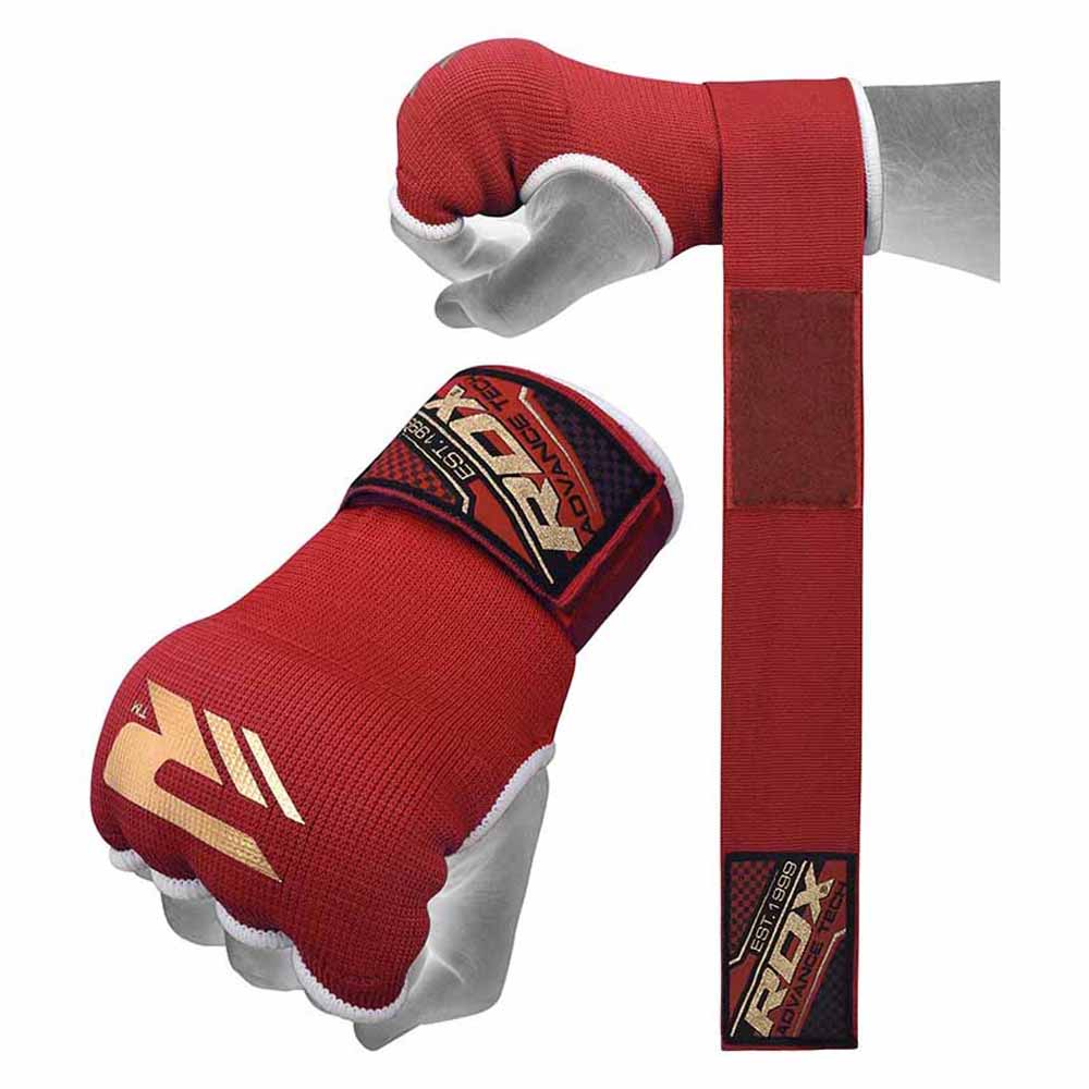 Rdx Sports Gel Padded Inner Gloves Hook & Loop Wrist Strap Rot XL von Rdx Sports