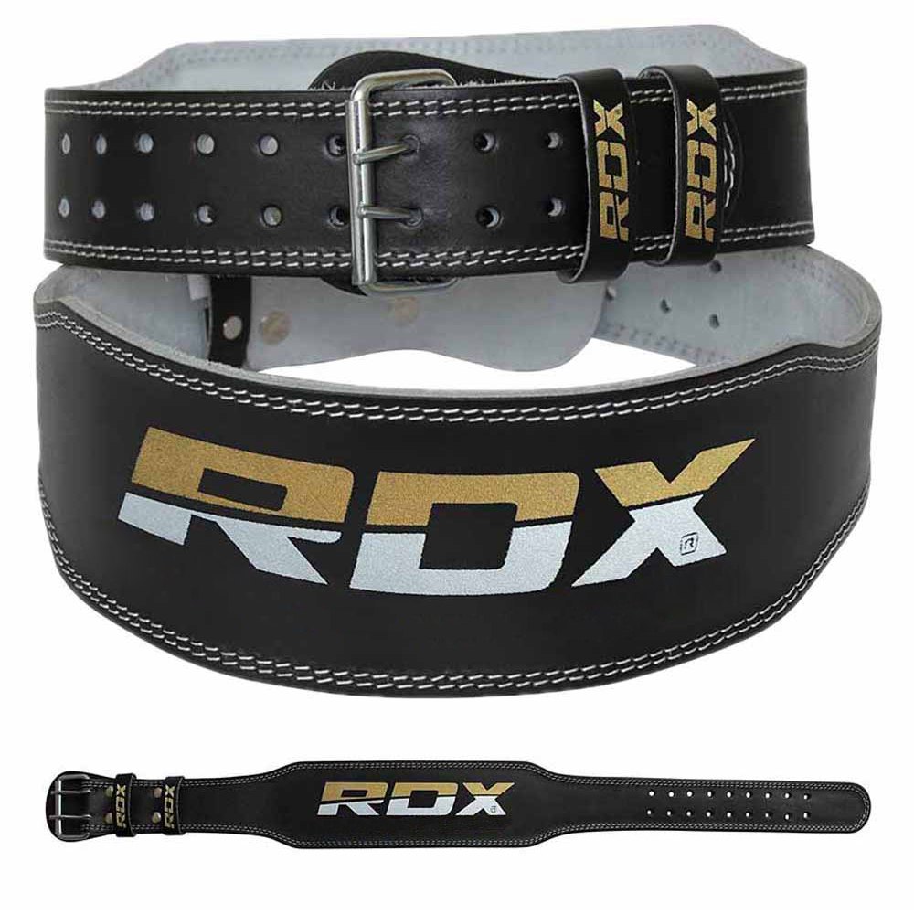 Rdx Sports 4´´ Leather Belt Schwarz L von Rdx Sports
