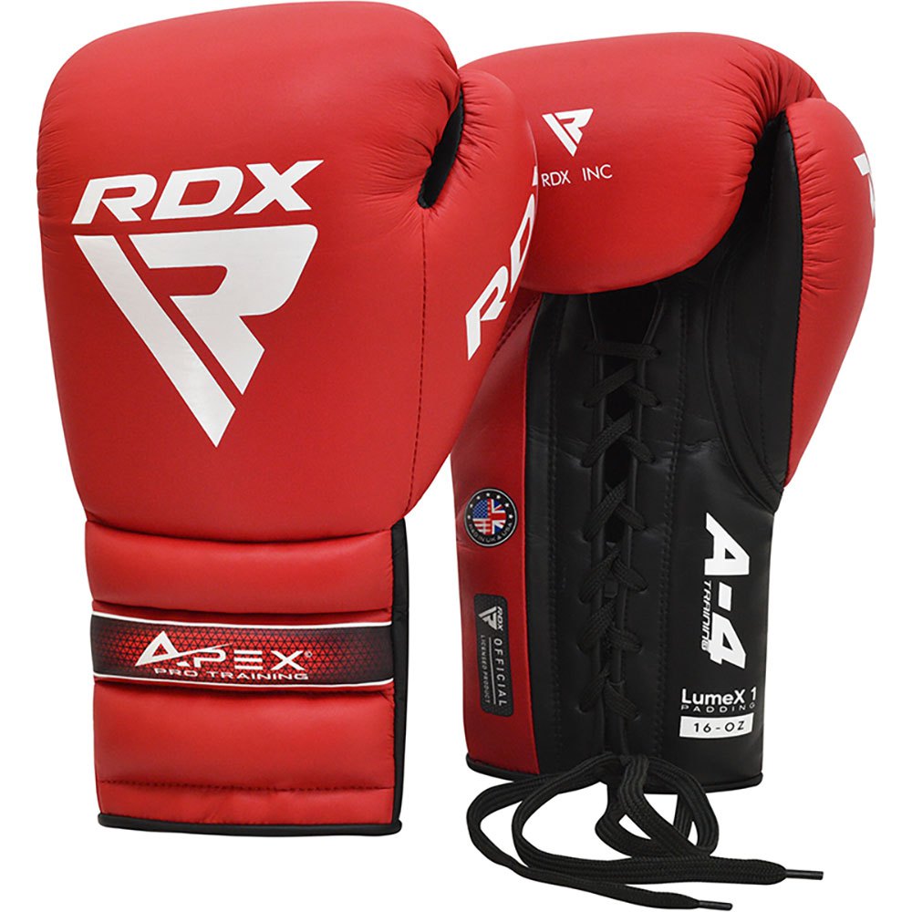 Rdx Sports Pro Training Apex A4 Artificial Leather Boxing Gloves Rot 14 oz von Rdx Sports