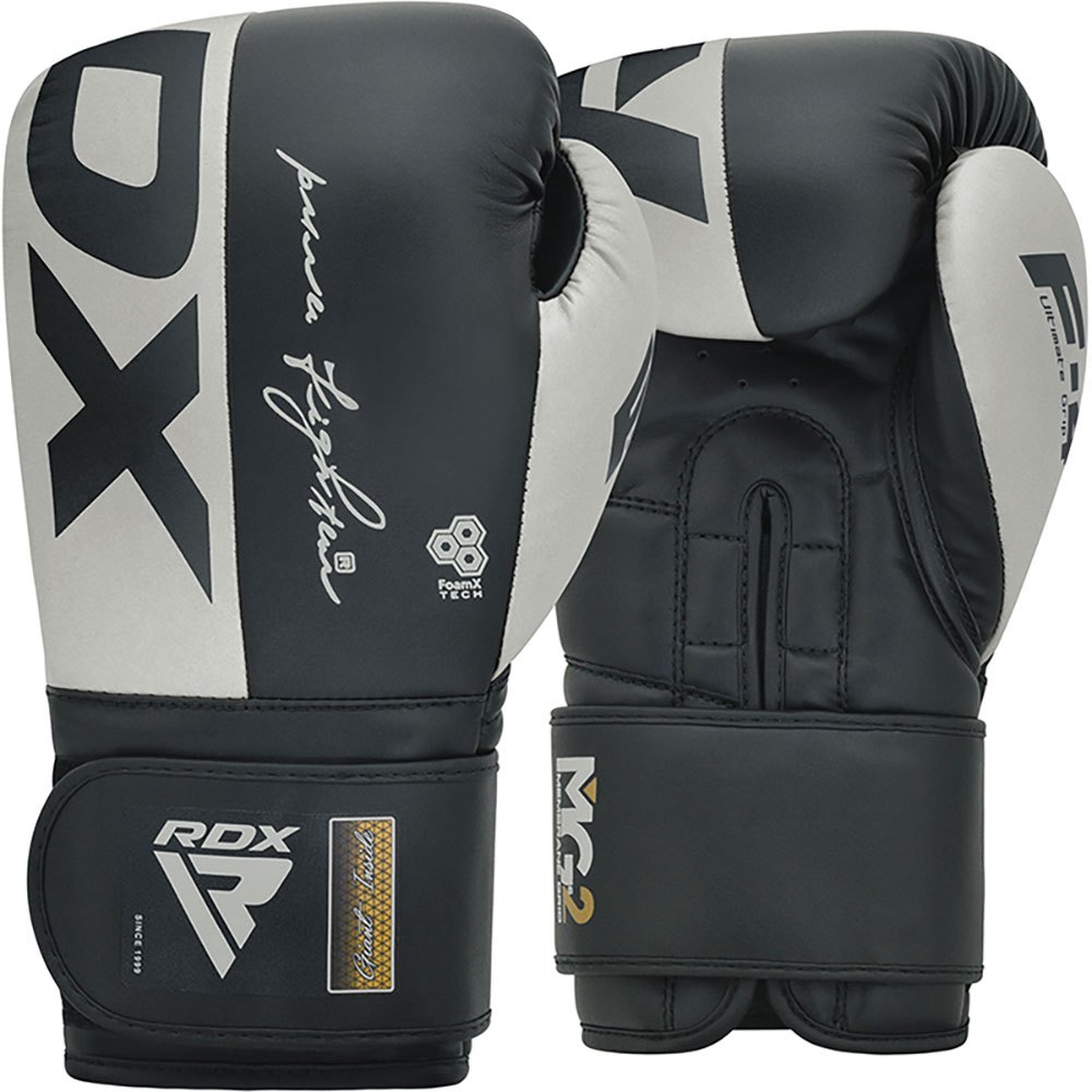 Rdx Sports Rex F4 Artificial Leather Boxing Gloves Schwarz,Grau 10 oz von Rdx Sports