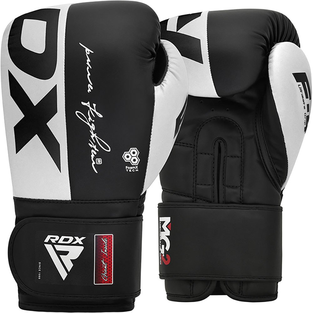 Rdx Sports Rex F4 Artificial Leather Boxing Gloves Weiß,Schwarz 10 oz von Rdx Sports