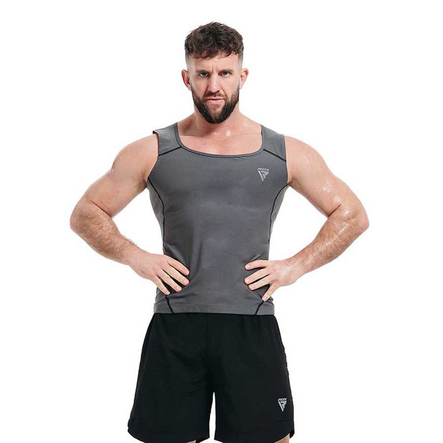 Rdx Sports Sweat M1 Sleeveless T-shirt Grau M Mann von Rdx Sports