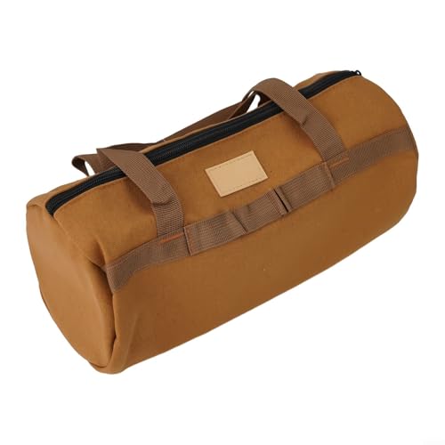 ReachMall Doppellagige Aufbewahrungstasche aus Segeltuch, Zelt-Boden-Nageltasche, Hering-Aufbewahrungstasche, Bodentasche, Hammer, Seil-Organizer für Camping (Khaki) von ReachMall