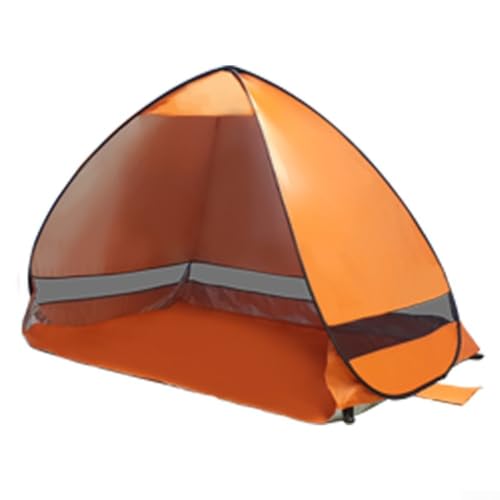 Schnelles und einfaches Pop-Up-Zelt, Strandzelt, ultraleichtes Faltzelt für Familientouristen (Orange) von ReachMall