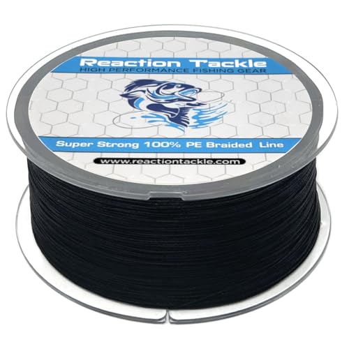 Reaction Tackle Braided Fishing Line NO FADE Black 20LB 150yd von Reaction Tackle