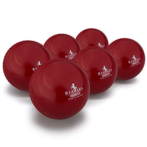 Readers Indoor, 4oz Cricketbälle, 6 Stück, rot, Herren Readers Indoor, 4oz Cricketbälle, 6 Stück, rot, Herren von Readers