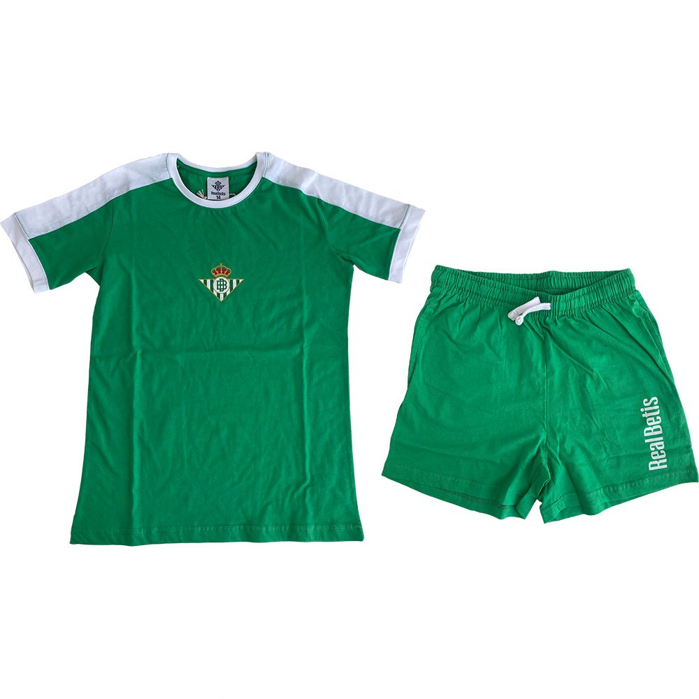 Real Betis Junior Short Sleeve Pyjama Grün 10 Years von Real Betis