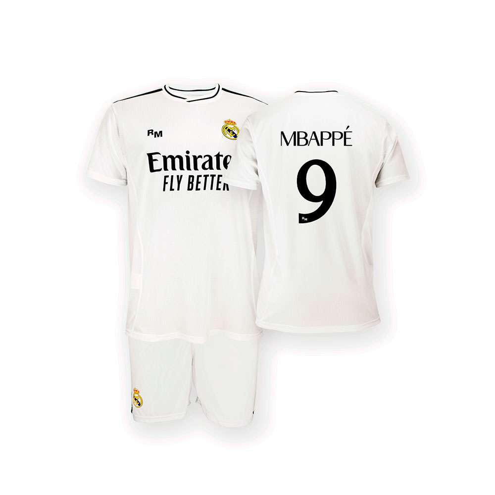 Real Madrid 24/25 Mbappe Home Junior Set Refurbished  8 Years von Real Madrid