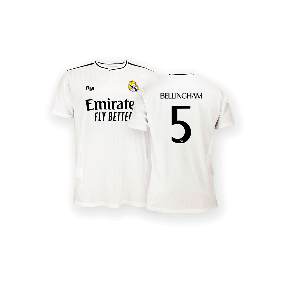 Real Madrid 24/25 Bellingham Home Short Sleeve T-shirt Weiß XL Real Madrid 24/25 Bellingham Home Short Sleeve T-shirt Weiß XL von Real Madrid