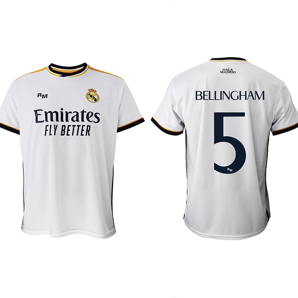 Real Madrid Bellingham Short Sleeve T-shirt Weiß 2XL von Real Madrid