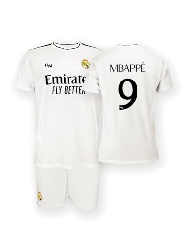 Real Madrid Home Kit Trikot und Shorts Saison 24/25, Mbappé, 8 Years, Replik Shirt Mit Offizieller Lizenz Real Madrid Home Kit Trikot und Shorts Saison 24/25, Mbappé, 8 Years, Replik Shirt Mit Offizieller Lizenz von Real Madrid