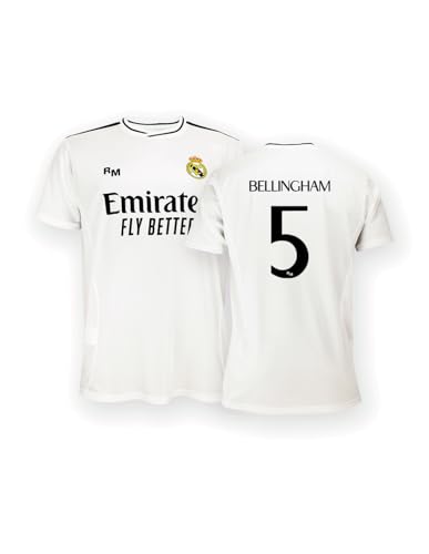 Real Madrid Home Trikot Saison 24/25, Bellingham, 12 Years, Replik Shirt Mit Offizieller Lizenz von Real Madrid